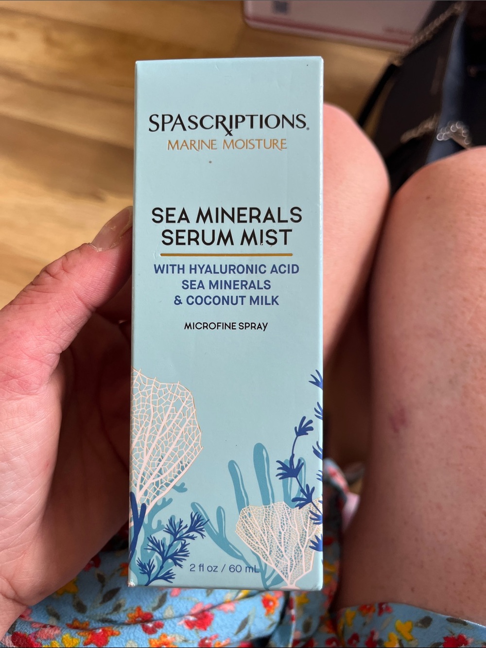 SPASCRIPTIONS Sea Minerals Serum Mist - Light Blue Hydrating Facial Spray